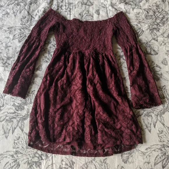 xhilaration burgundy dress Cordy | Burgundy High-Neck Maxi Dress With Scarf-Detail Club L London
